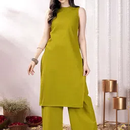 Anouk Pure Cotton Sleeveless Tunic & Trouser Co-Ords-image-46