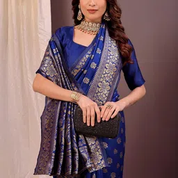 Moda Rapido Woven Design Zari Silk Cotton Kanjeevaram Saree-picture-28