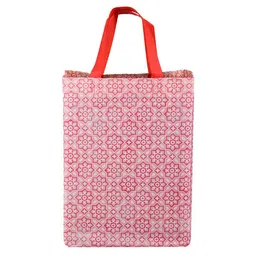 Kuber Industries Printed Structured Handheld Bag with Cut Work image 5