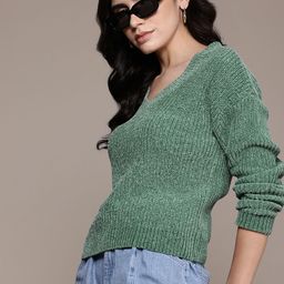 The Roadster Lifestyle Co. Ribbed Velour Pullover-image-27