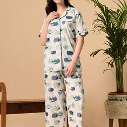 Saanvi Collection Women Printed Night suit-image-12