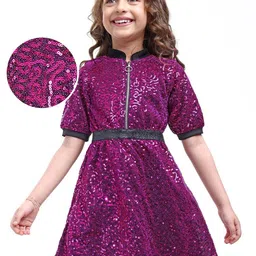 Hola Bonita Polka Dot Print Net Peplum Dress-picture-17