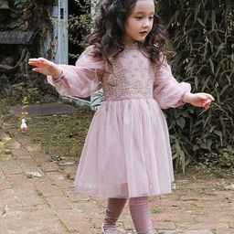 LULU & SKY Puff Sleeve Fit & Flare Dress-image-46