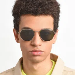 Carrera Kids Other Sunglasses with UV Protected Lens 204176PEF53QT-GOLD GREEN-image-4