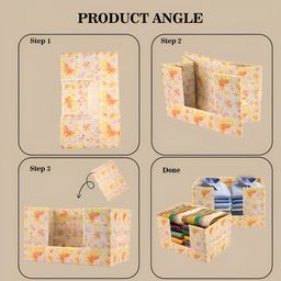 Aura Cream-Coloured Set of 2 Regular Drawer Organiser Organisers image 2