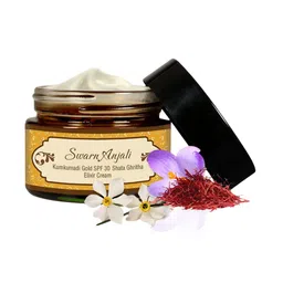 HERBS & GREENS Swarn Anjali Kumkumadi Gold SPF 30 Shata Ghrita Elixir Cream - 50g-11