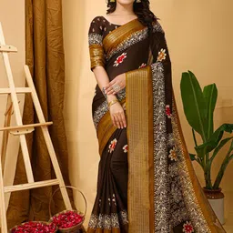 KALINI Ethnic Motifs Printed Sungudi Saree-13