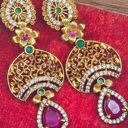 FIRST TOUCH Ethnic Chandbalis Earrings-image-44
