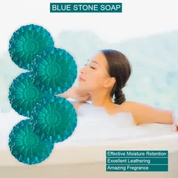 GROOVY Set Of 5 Melon Madness Blue Stone Bathing Bar- 100 g Each-5