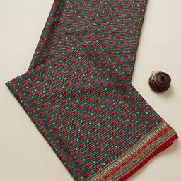 Soch Printed Viscose Rayon Dupatta with Sequinned-47
