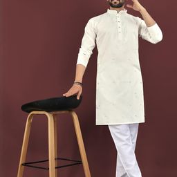 Leipzig Fashion Men Viscose Rayon Kurtas-image-88
