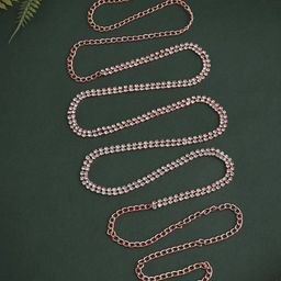 VAMA Artificial Stones Studded Waist Chain Saree Accessories-image-37
