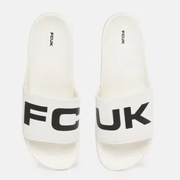 FCUK Men Brand Logo Print Sliders-image-50