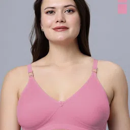 Eden Women Pack of 2 Solid Full Coverage Non Padded Non Wired T-shirt Bra-picture-17