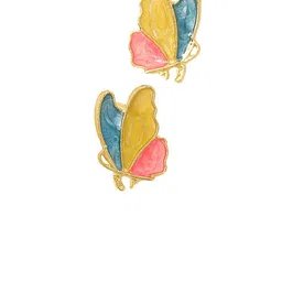 VAGHBHATT Gold-Plated Butterfly Shaped Studs image 4