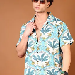 V-Mart Men Floral Opaque Printed Casual Shirt-picture-11