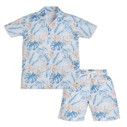 My Milestones Boys Printed Pure Cotton Shirt With Shorts-image-32