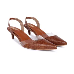 KDB FASHIONS Women Skin Printed Kitten Heeled Sandals-picture-17