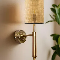 akway Beige Metal Cylinder Shaped Wall Lamp-image-93