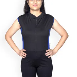 Aqua Holic Colourblocked Round Neck Legsuit-image-62