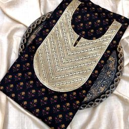 PALASH Embroidered Pure Cotton Unstitched Dress Material-image-98