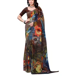PARVOTSAV Multi Polyester Saree-image-85