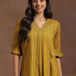 Libas Floral Printed Pleated Kurti-picture-42