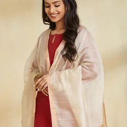 Fabindia Geometric Woven Design Dupatta image 4