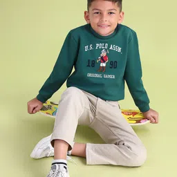U.S. Polo Assn. Kids Boys Embroidered Pure Cotton Sweatshirt-picture-23