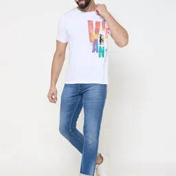 Duke Men Slim Fit Cotton Typography Printed T-shirt-image-97