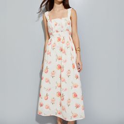max Women Graphic Printed Shoulder Straps Cotton Maxi Dress-picture-12