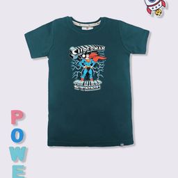 YK X Minute Mirth Boys Superman Printed Cotton T-shirt-image-68