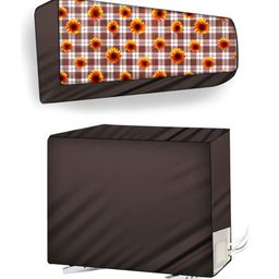 The Furnishing Tree Coffee Brown Plastic Air Conditioner Cover-image-27