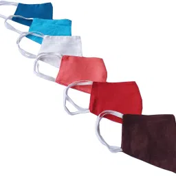 100% Pure Cotton Cloth Soft & Skin Friendly Mouth Nose Cover Face Mask Double Layer High Premium Quality Cloth Mask (Washable & Reusable) -6 Mask SnSM21-Cotton Reusable, Washable Cloth Mask-27