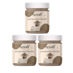 Newsio Set Of 3 100% Pure & Natural Jatamansi Powder For Hair & Skin - 100 g Each-11