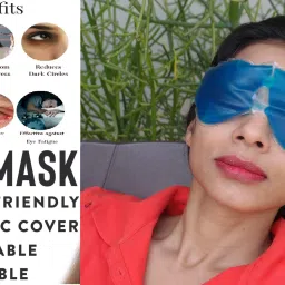 Cool Gel Eye Mask Summer Ice Cooling Sleeping Mask for Eye Patches Remove Dark-image-1