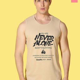 WOOSTRO Pack Of 2 Printed Pure Combed Cotton Gym VestsVWS26(ALONE RUST)(BKLN PEACH)-picture-17