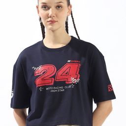 High Star Printed Extended Sleeves Cotton T-shirt-image-93