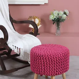Shadowkart Pink Cylindrical Pouffes Ottomans-image-95
