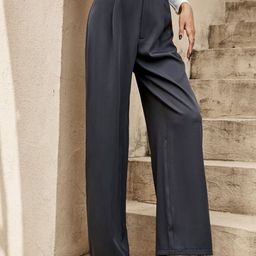 BROADSTAR Women Smart High-Rise Easy Wash Pleated Trousers-picture-42