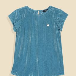 Allen Solly Junior Girls Solid Self Design Cotton Regular Top-picture-41