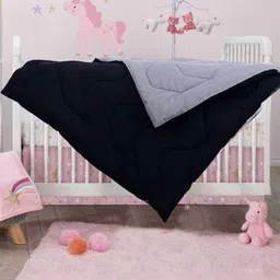 Doristyle Black 500 GSM Checked Microfiber Single Bed Comforter-picture-31
