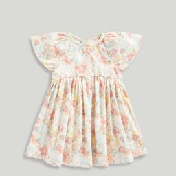 mothercare Floral Print Flutter Sleeve Fit & Flare Dress-17