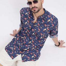 SHOWOFF Men Smart Slim Fit Floral Opaque Printed Casual Shirt-image-24