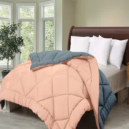 Cloth Fusion Peach-Coloured Microfiber Mild Winter 210 GSM Single Bed Blanket-image-79