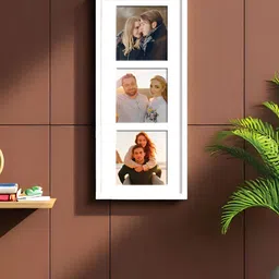 Art Street White 3 Openings Wooden Wall Photo Frame-image-48