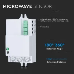 Clefairy 180/360 Degree Sq Type Microwave Motion Sensor for Automatic Lighting Control Smart Kit image 4
