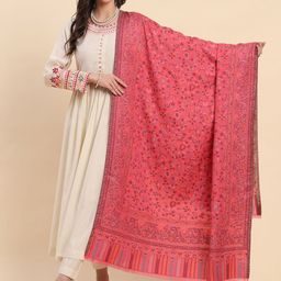 La Vastraa Women Floral Woven Design Shawl-image-7