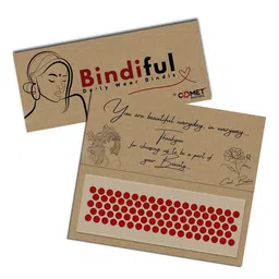 Comet Busters Bindiful Set Of 5 Traditional Round Velvet Bindi image 4