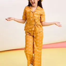 Stylo Bug Girls Printed Shirt with Trousers-image-96